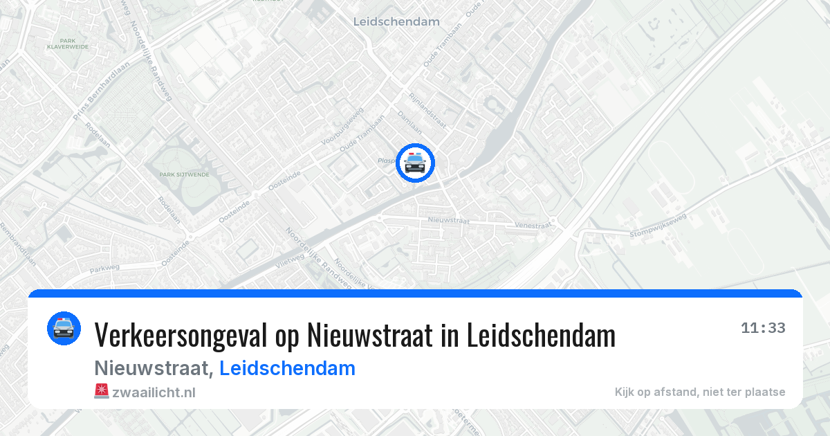 Verkeersongeval op Nieuwstraat in Leidschendam — 24 jun 2026