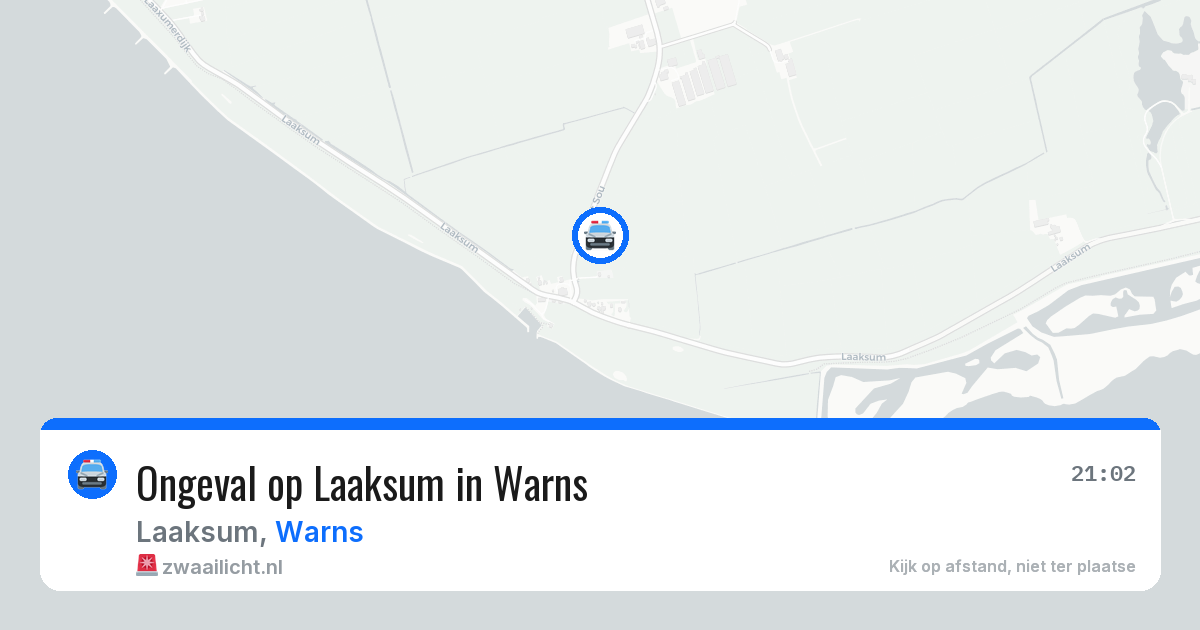 Ongeval op Laaksum in Warns — 5 jun 2026