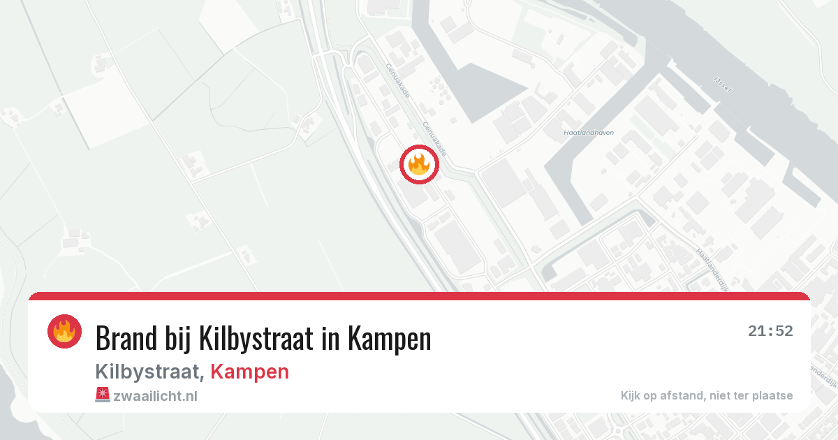 Brand bij Kilbystraat in Kampen — 22 mei 2026
