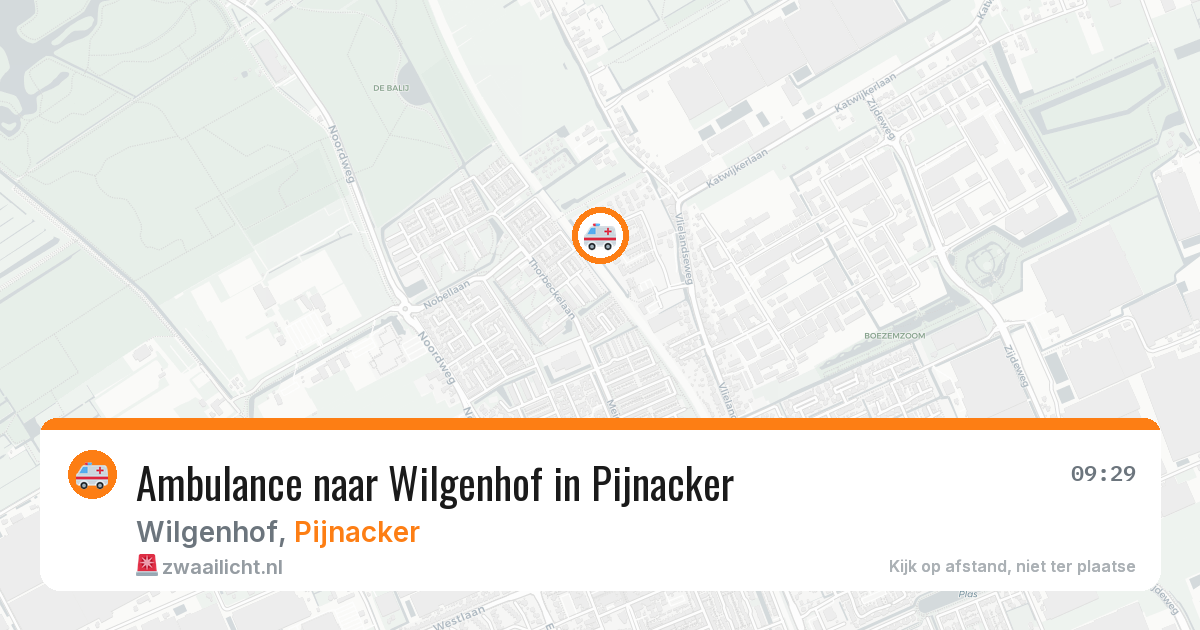 Ambulance naar Wilgenhof in Pijnacker — 30 jun 2026