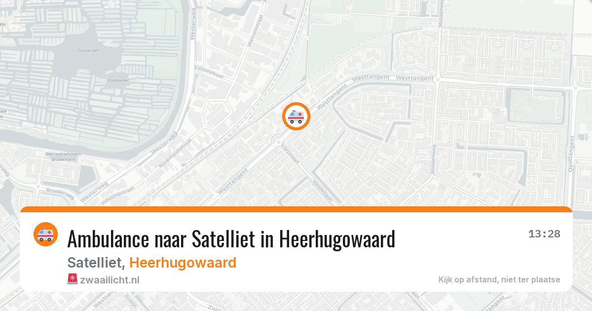 Ambulance naar Satelliet in Heerhugowaard — 19 jun 2026