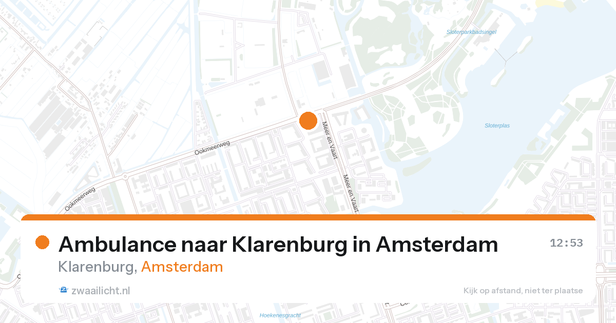 Ambulance naar Klarenburg in Amsterdam — 28 aug 2026
