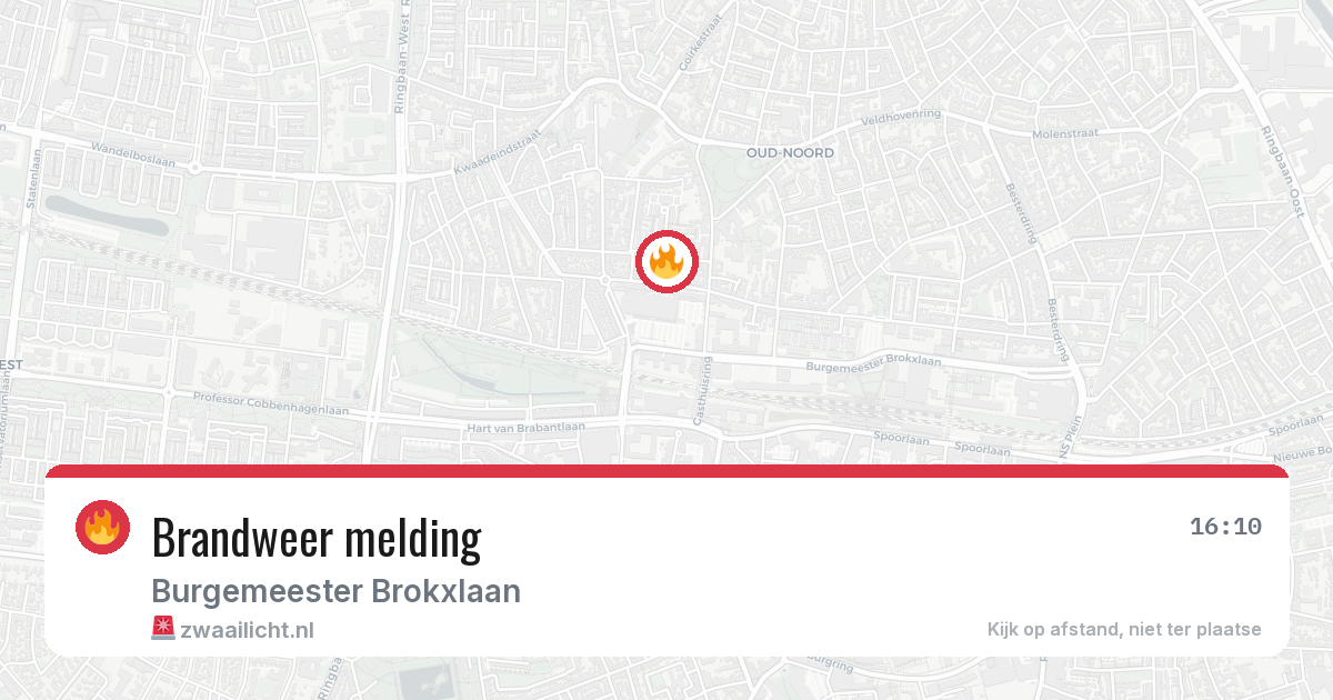 Brandweer melding — 5 mei 2026