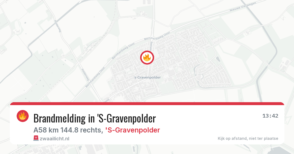 Brandmelding in 'S-Gravenpolder — 26 jan 2026