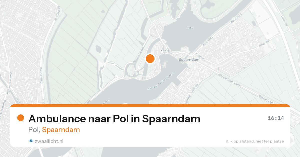 Ambulance naar Pol in Spaarndam — 22 aug 2026