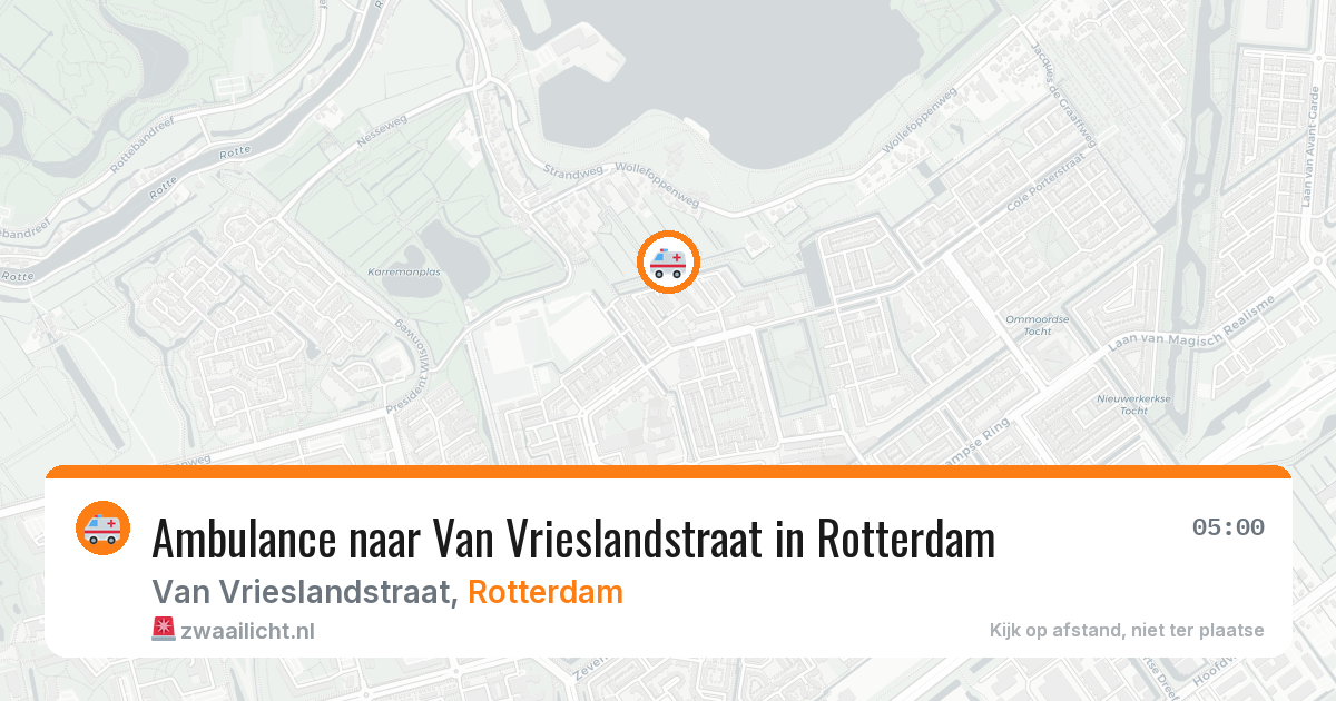 Ambulance naar Van Vrieslandstraat in Rotterdam — 21 mei 2026