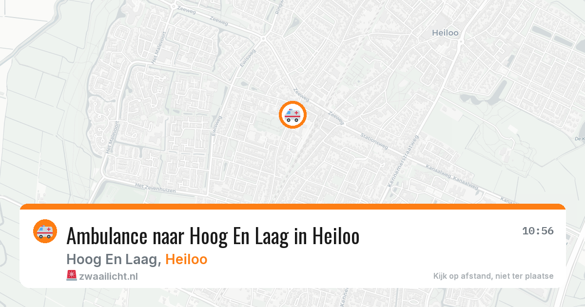 Ambulance naar Hoog En Laag in Heiloo — 14 jul 2026