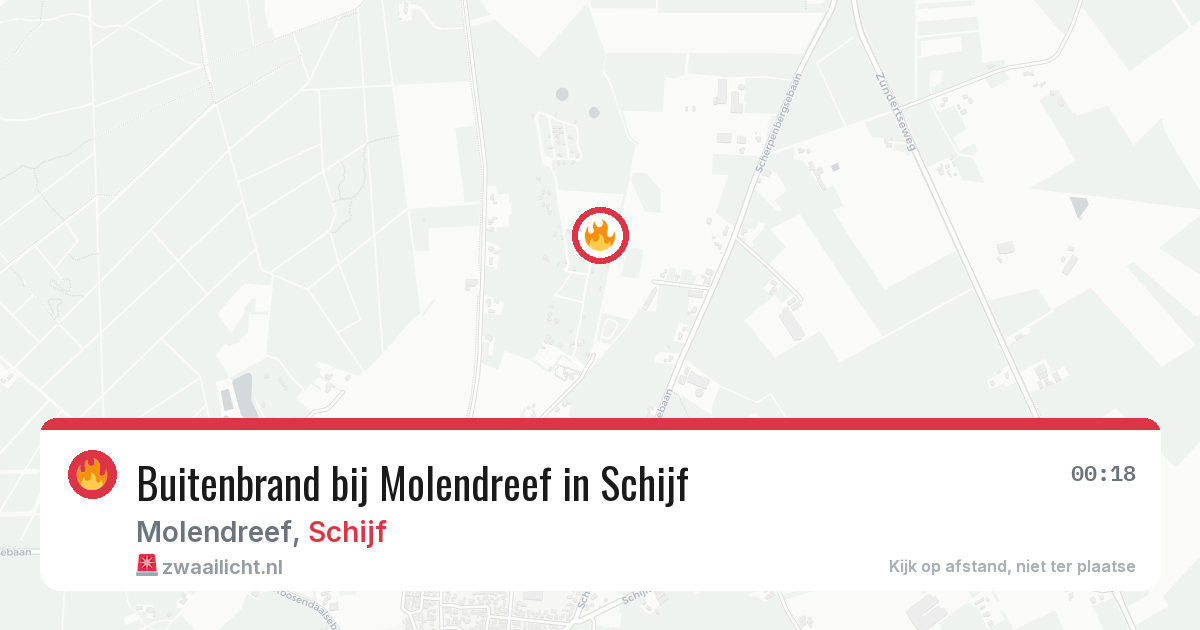 Buitenbrand bij Molendreef in Schijf — 23 jul 2026