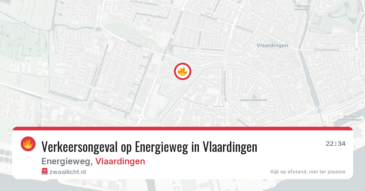 Verkeersongeval op Energieweg in Vlaardingen — 11 aug 2026