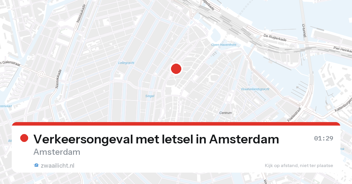 Verkeersongeval met letsel in Amsterdam — 1 feb 2026