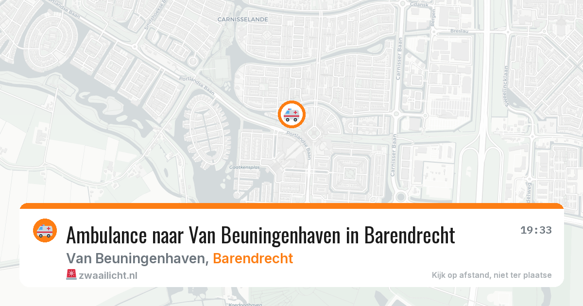 Ambulance naar Van Beuningenhaven in Barendrecht — 11 aug 2026