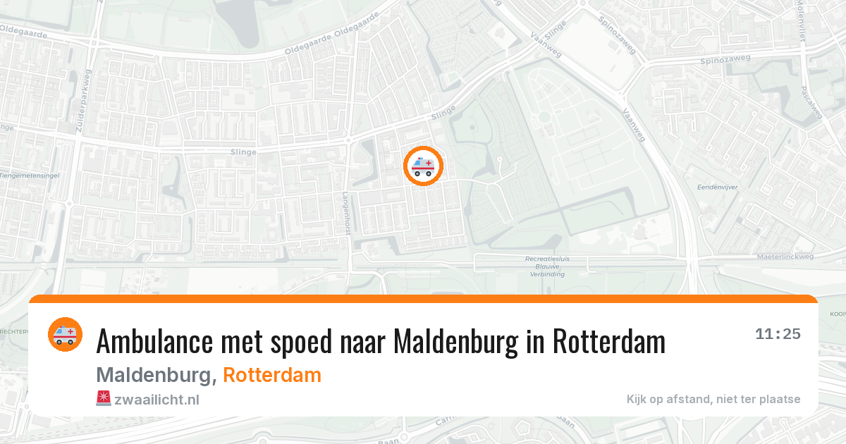 Ambulance met spoed naar Maldenburg in Rotterdam — 30 jun 2026