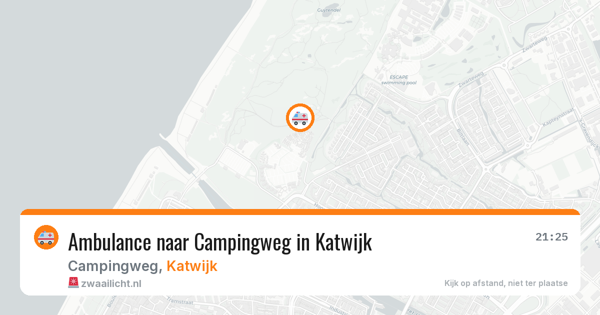 Ambulance naar Campingweg in Katwijk — 8 apr 2026