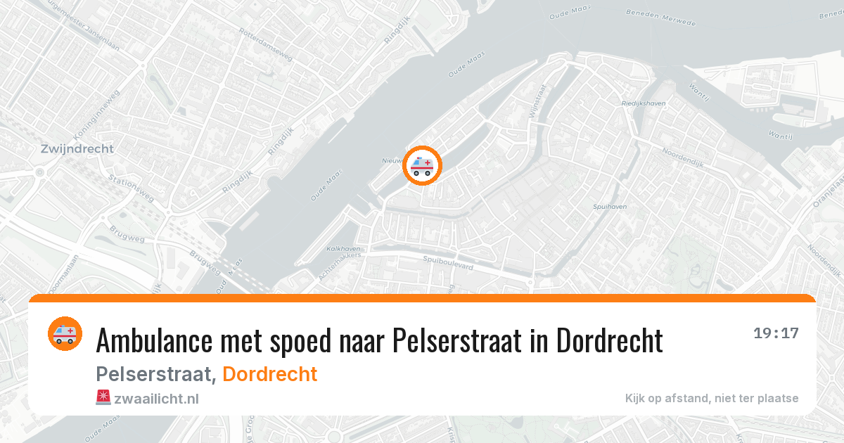 Ambulance met spoed naar Pelserstraat in Dordrecht — 9 feb 2026