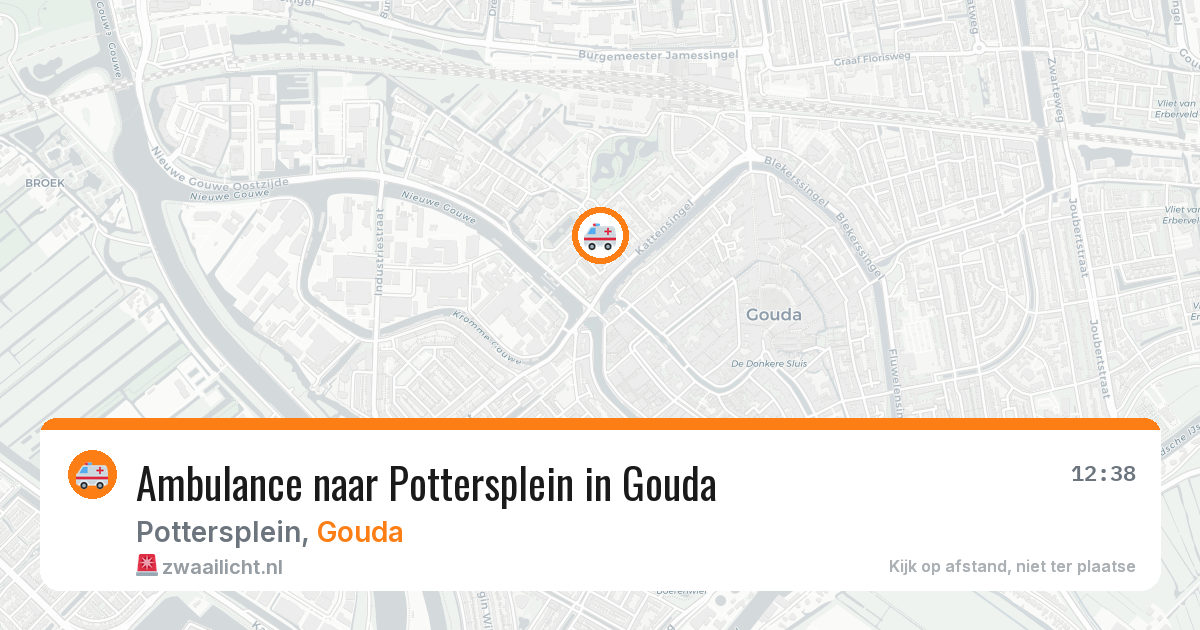 Ambulance naar Pottersplein in Gouda — 12 mei 2026