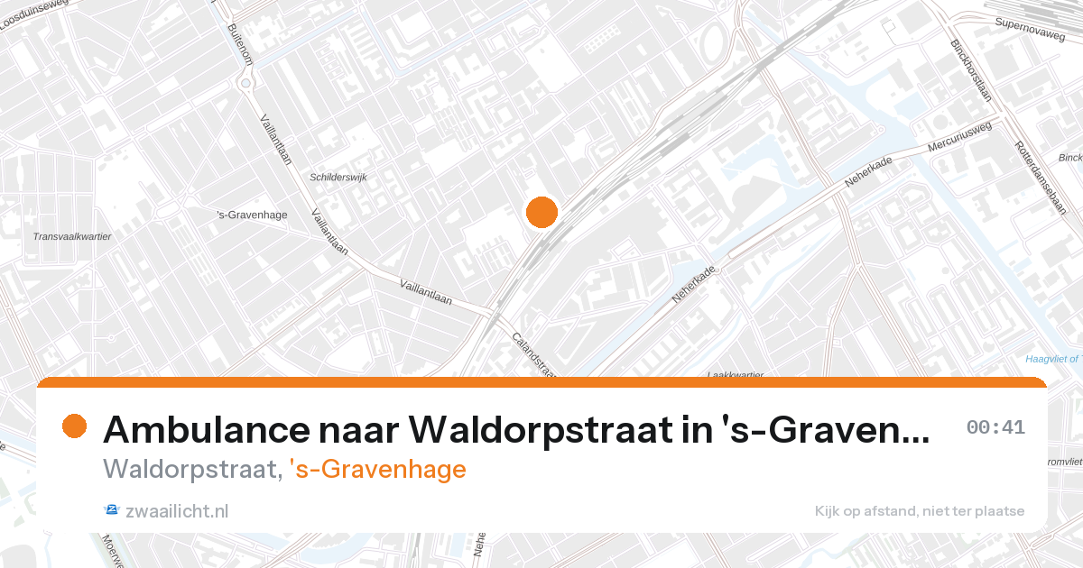 Ambulance naar Waldorpstraat in 's-Gravenhage — 26 aug 2026