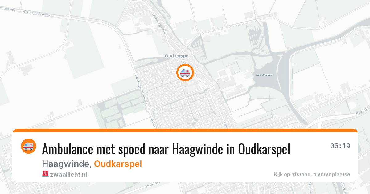 Ambulance met spoed naar Haagwinde in Oudkarspel — 18 jun 2026