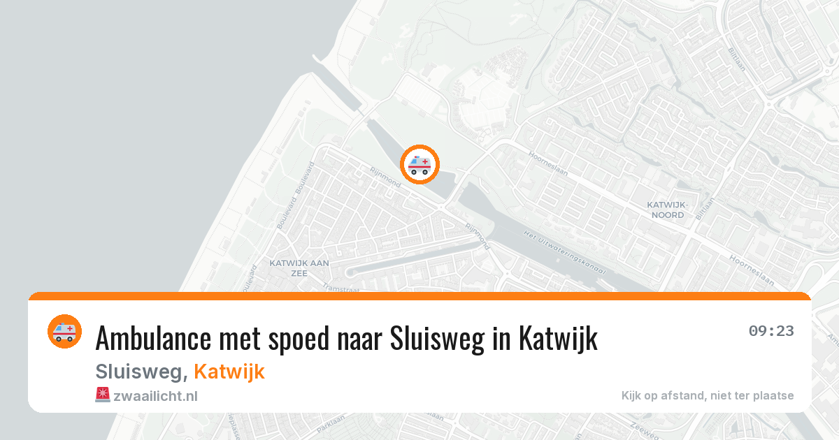 Ambulance met spoed naar Sluisweg in Katwijk — 10 mrt 2026