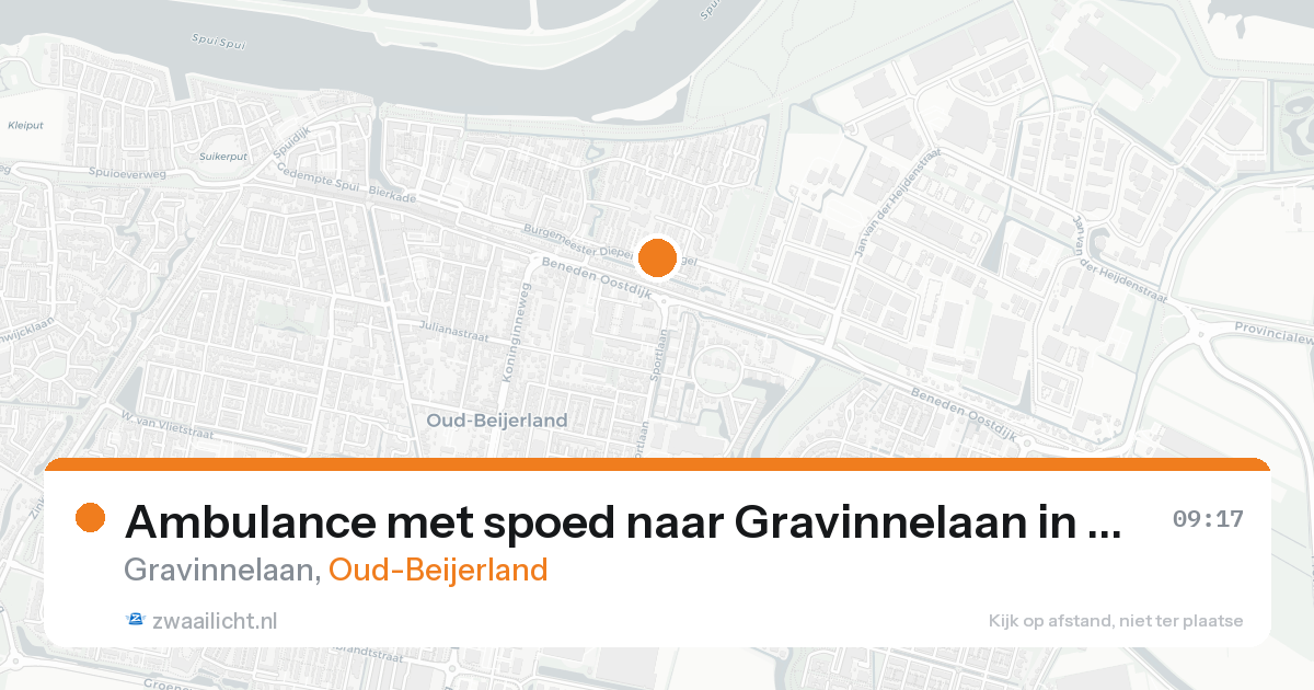 Ambulance met spoed naar Gravinnelaan in Oud-Beijerland — 8 feb 2026