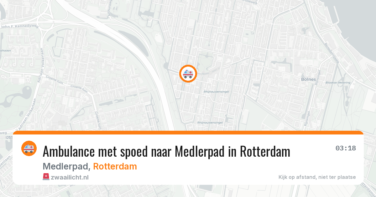 Ambulance met spoed naar Medlerpad in Rotterdam — 28 mrt 2026