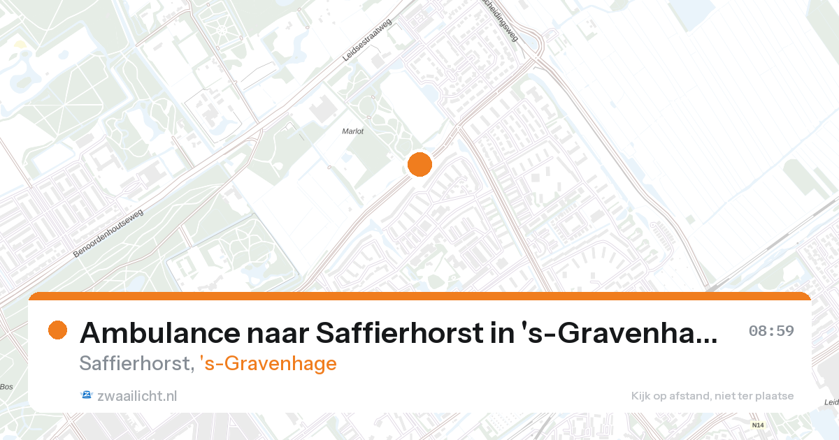 Ambulance naar Saffierhorst in 's-Gravenhage — 27 aug 2026