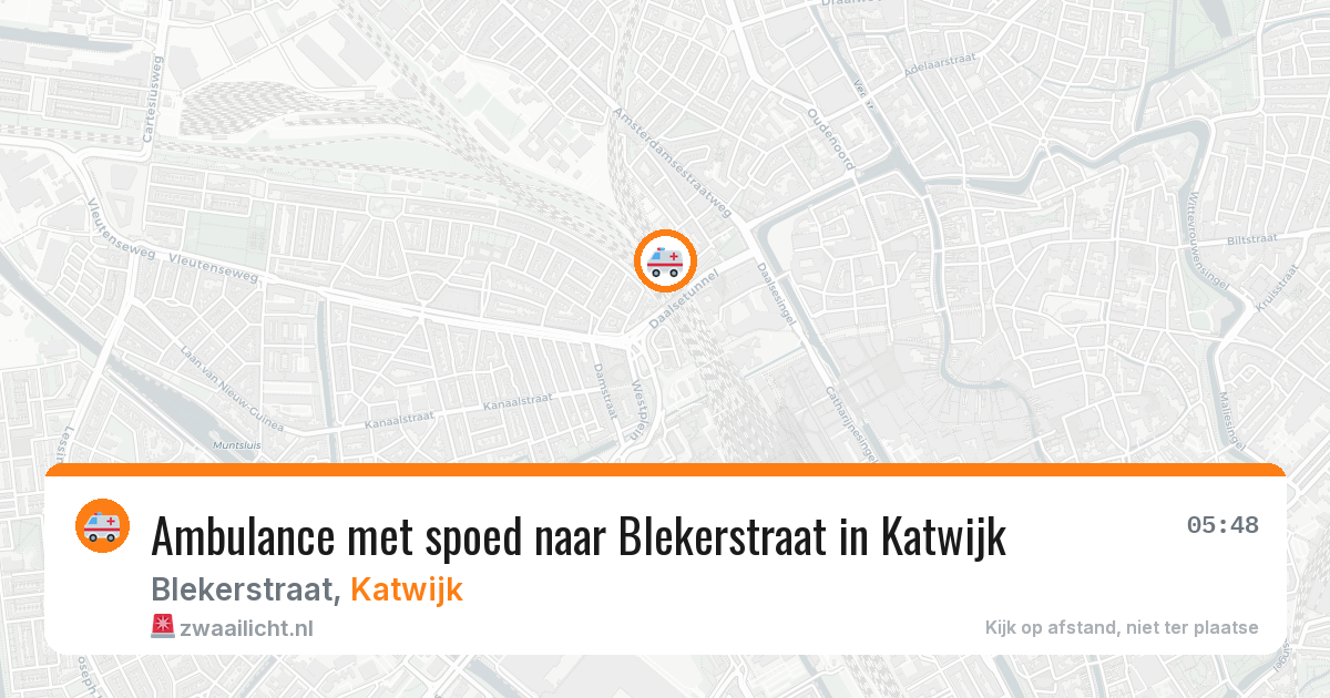 Ambulance met spoed naar Blekerstraat in Katwijk — 29 jan 2026