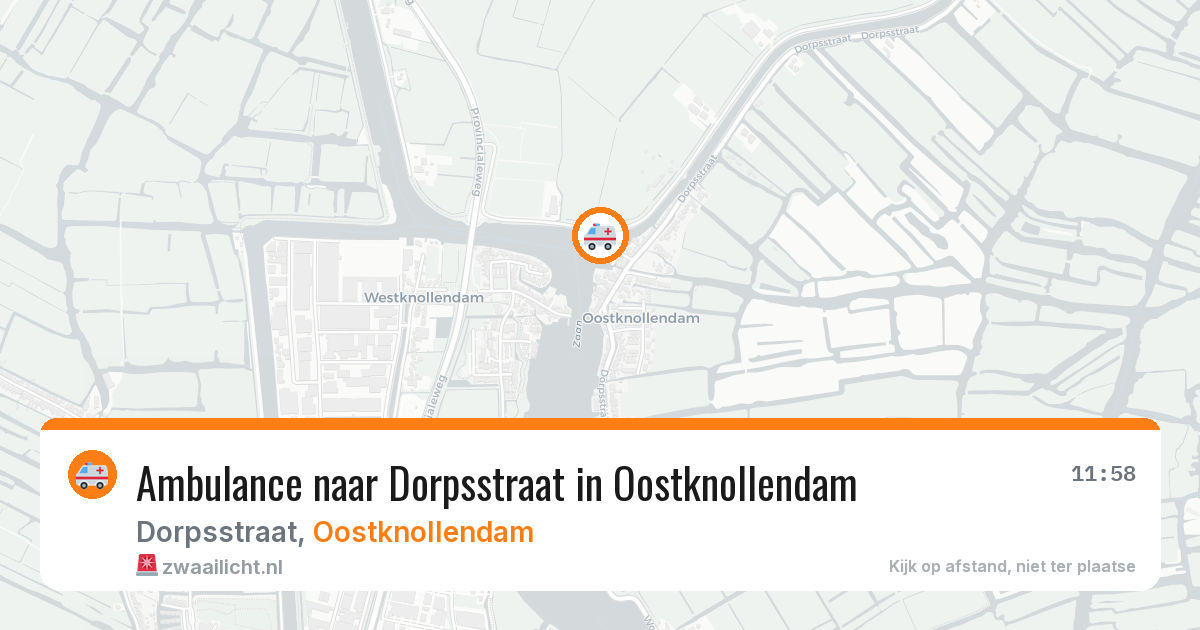 Ambulance naar Dorpsstraat in Oostknollendam — 12 mrt 2026