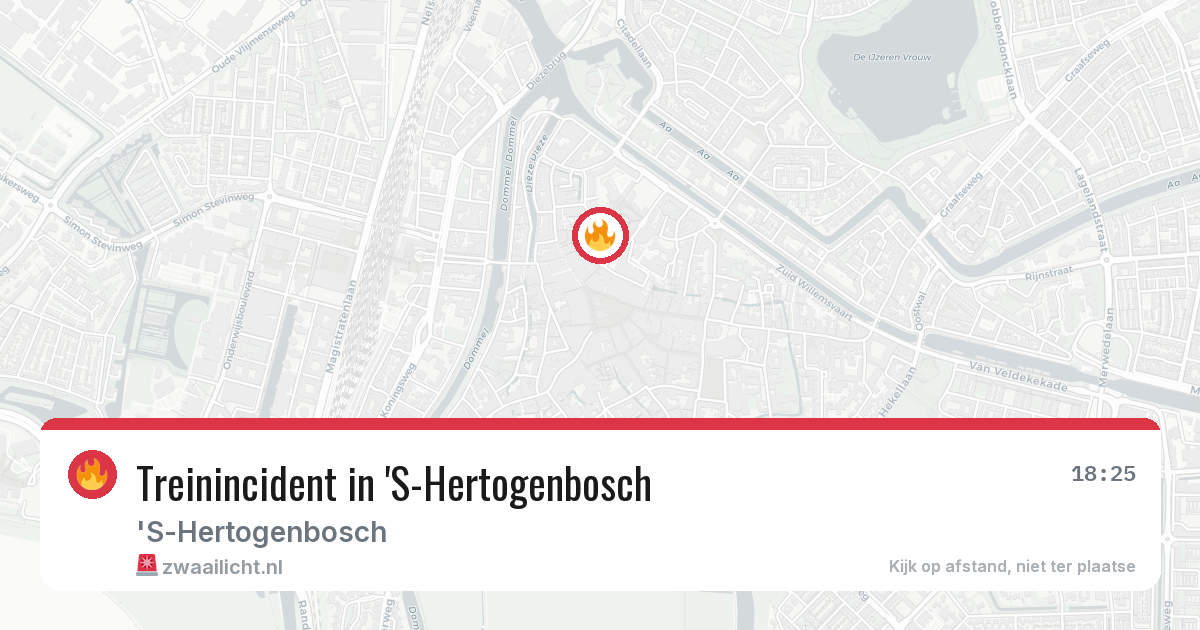 Treinincident in 'S-Hertogenbosch — 21 mei 2026