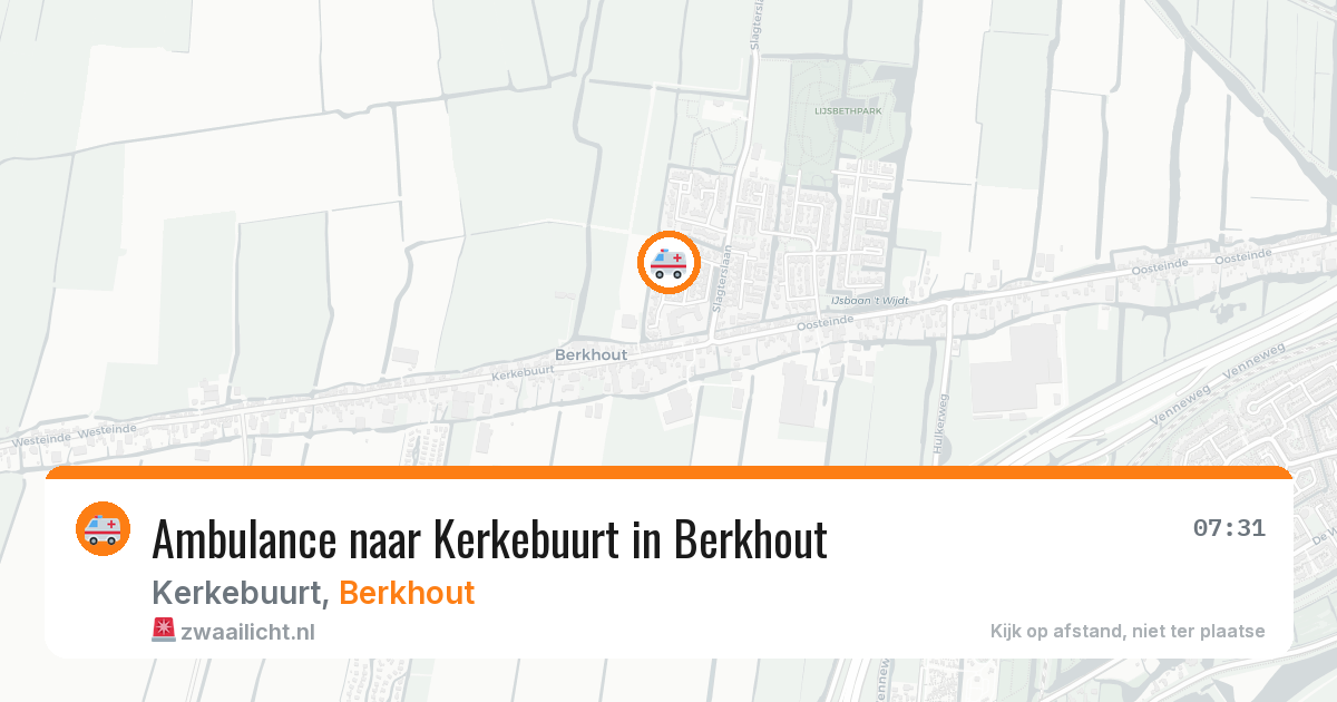 Ambulance naar Kerkebuurt in Berkhout — 17 jun 2026