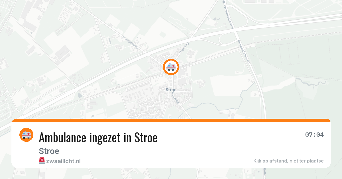 Ambulance ingezet in Stroe — 21 jun 2026