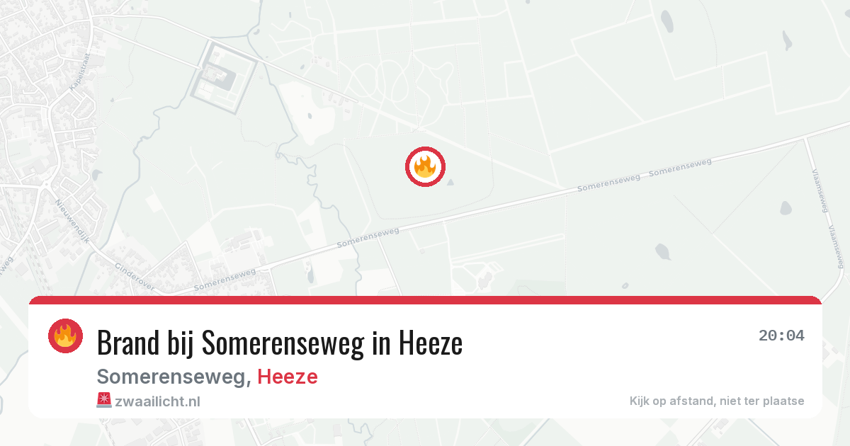 Brand bij Somerenseweg in Heeze — 11 apr 2026