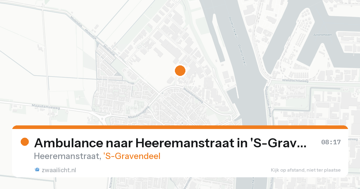 Ambulance naar Heeremanstraat in 'S-Gravendeel — 26 aug 2026