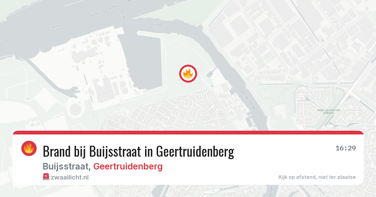 Brand bij Buijsstraat in Geertruidenberg — 30 mei 2026