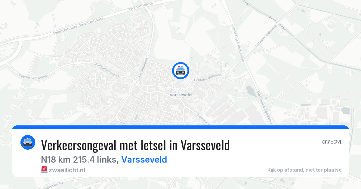Verkeersongeval met letsel in Varsseveld — 28 mei 2026