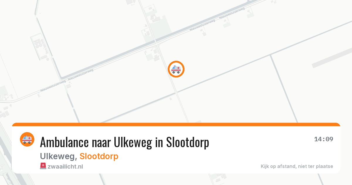 Ambulance naar Ulkeweg in Slootdorp — 3 aug 2026