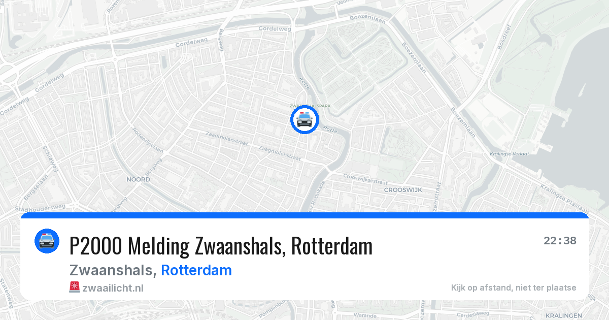 P2000 Melding Zwaanshals, Rotterdam — 6 jun 2026