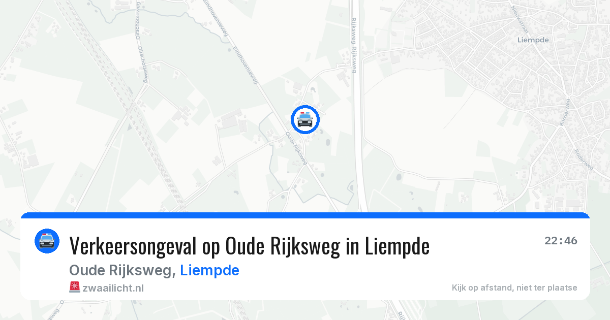 Verkeersongeval op Oude Rijksweg in Liempde — 23 jul 2026