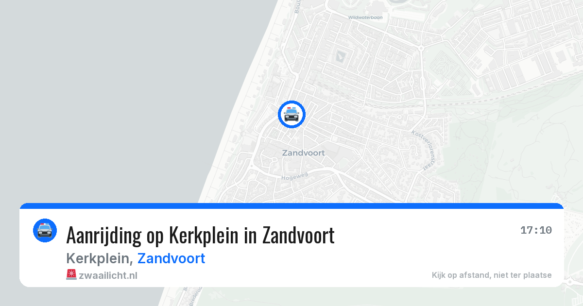 Aanrijding op Kerkplein in Zandvoort — 21 jun 2026