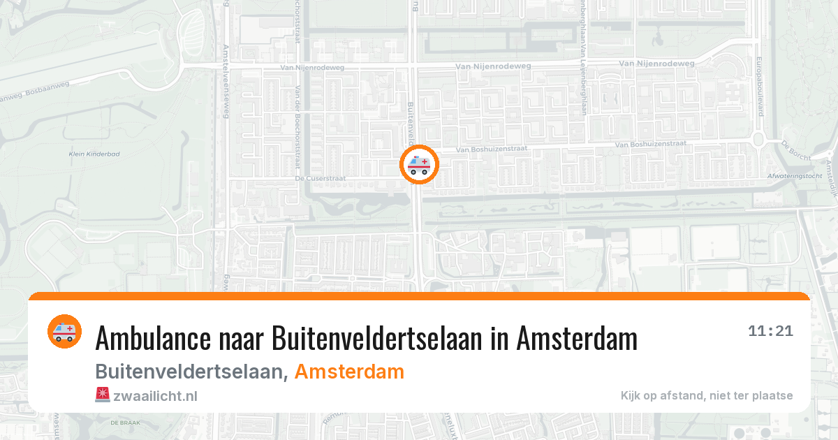 Ambulance naar Buitenveldertselaan in Amsterdam — 27 jun 2026