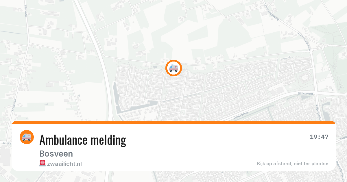 Ambulance melding — 23 mei 2026