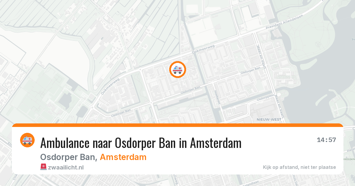 Ambulance naar Osdorper Ban in Amsterdam — 10 aug 2026