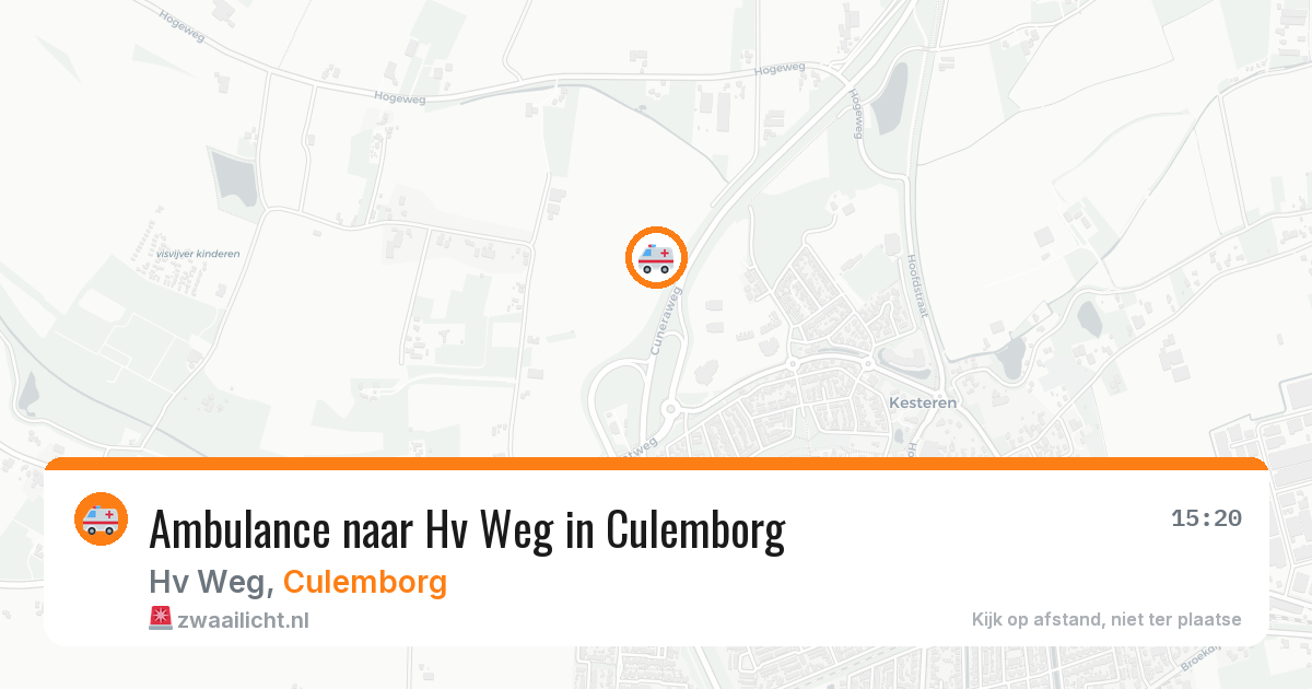 Ambulance naar Hv Weg in Culemborg — 4 jun 2026