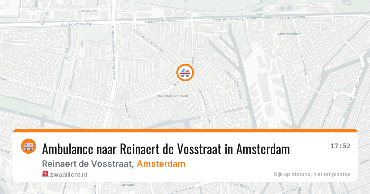 Ambulance naar Reinaert de Vosstraat in Amsterdam — 4 aug 2026