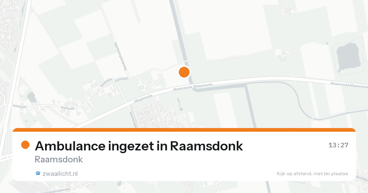 Ambulance ingezet in Raamsdonk — 17 aug 2026