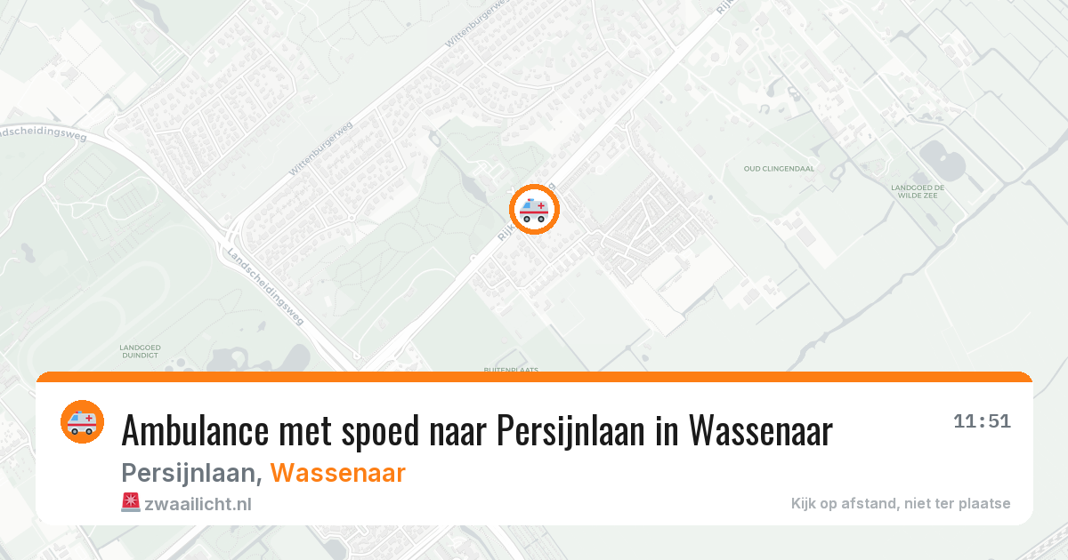 Ambulance met spoed naar Persijnlaan in Wassenaar — 27 mei 2026