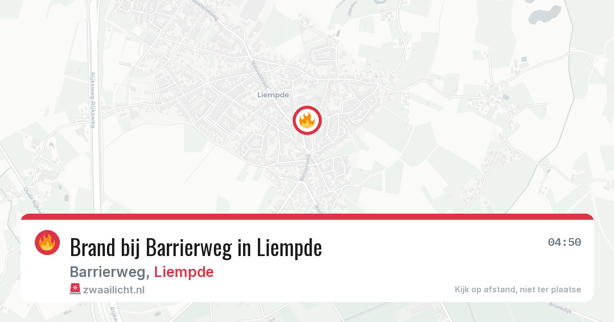 Brand bij Barrierweg in Liempde — 28 jun 2026