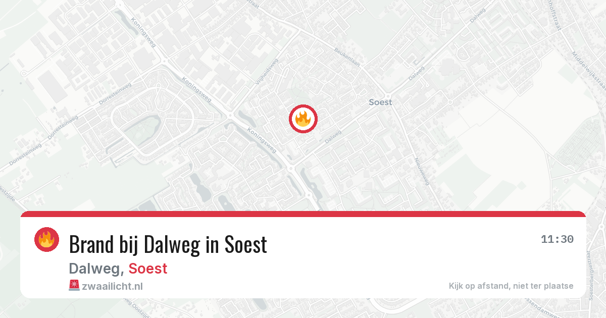 Brand bij Dalweg in Soest — 28 jun 2026