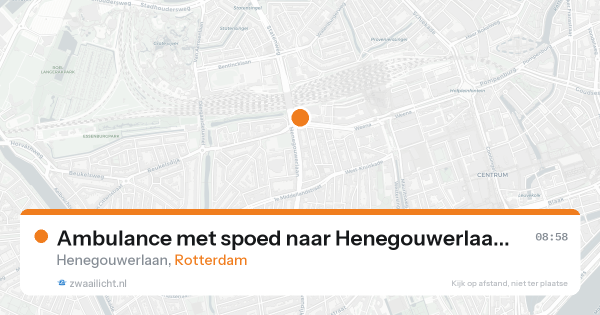 Ambulance met spoed naar Henegouwerlaan in Rotterdam — 31 jan 2026