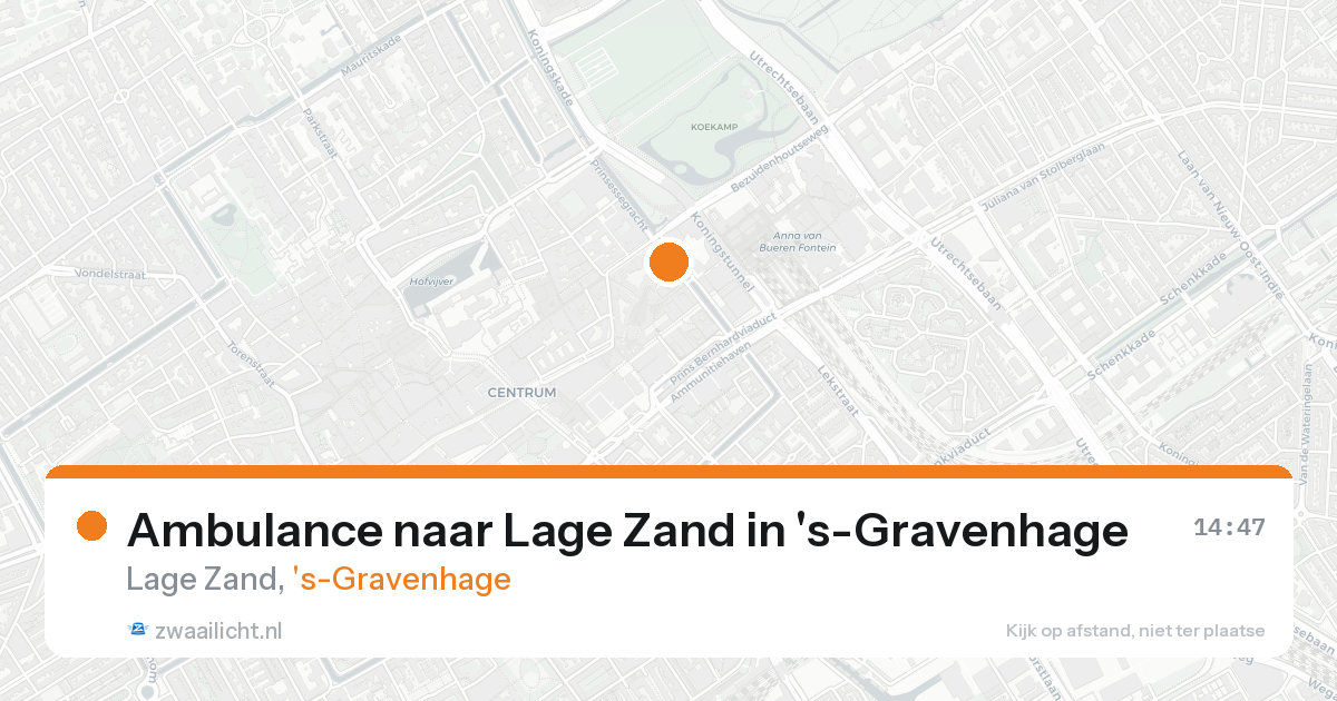 Ambulance naar Lage Zand in 's-Gravenhage — 17 aug 2026