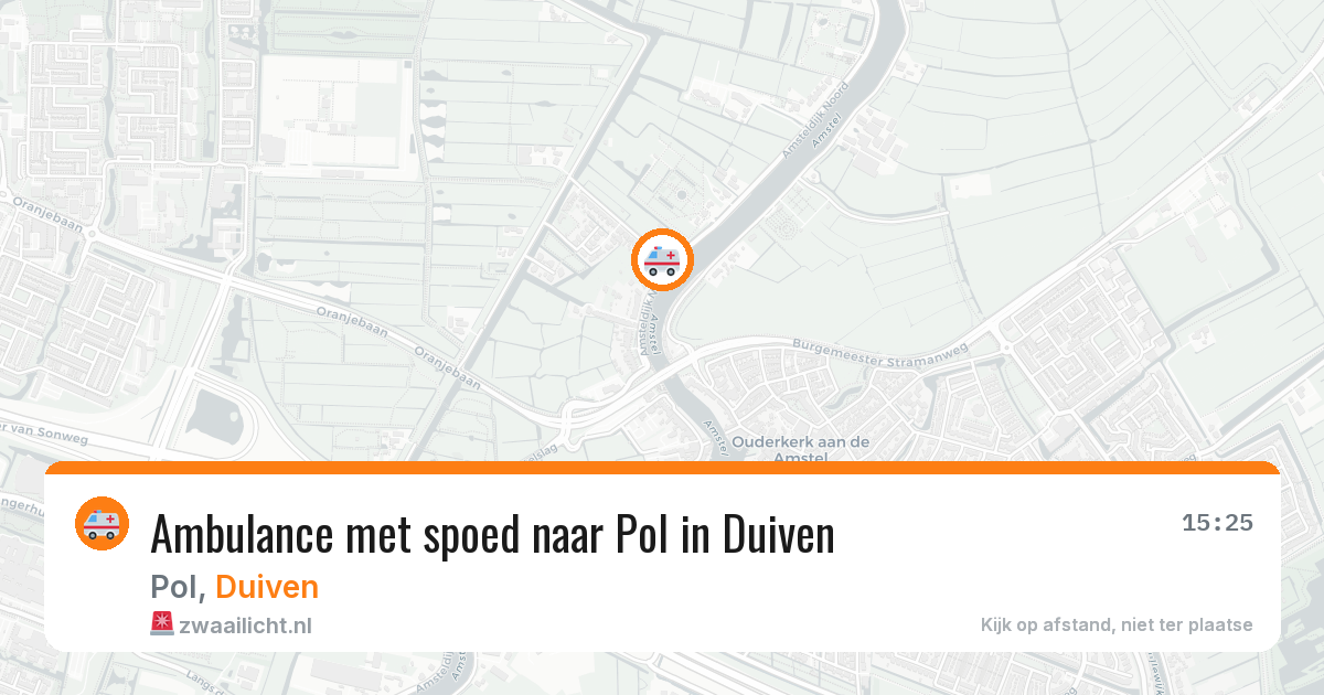 Ambulance met spoed naar Pol in Duiven — 29 mrt 2026